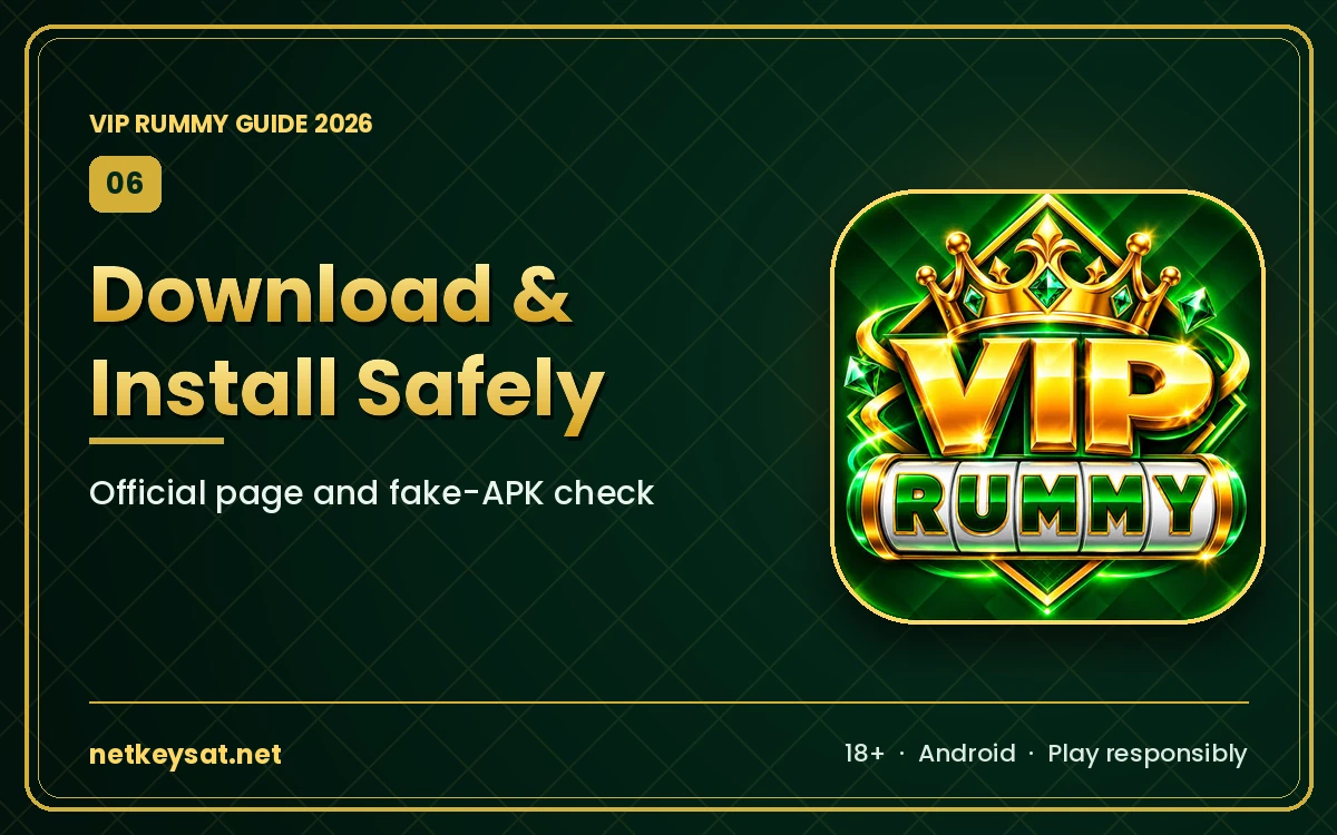 VIP Rummy APK download page for Android