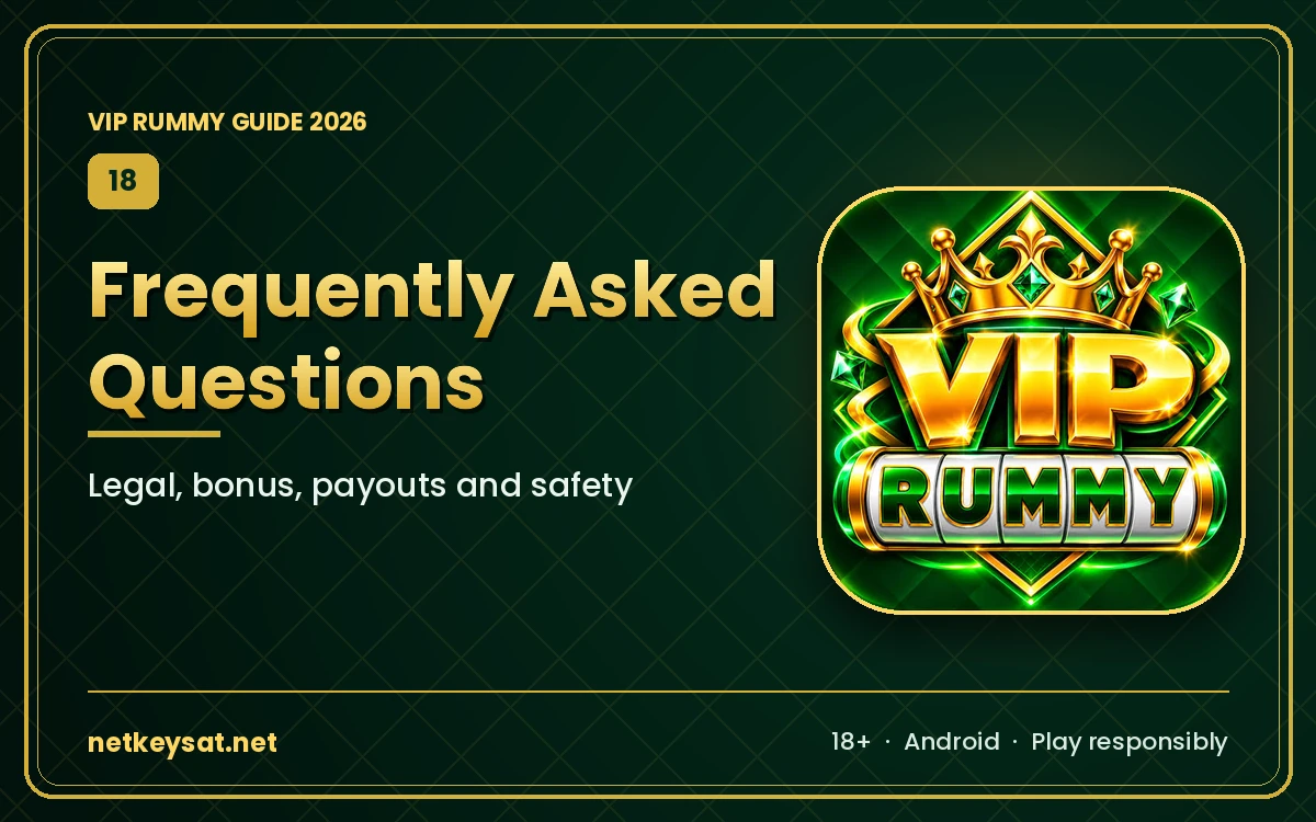 Frequently asked questions about VIP Rummy