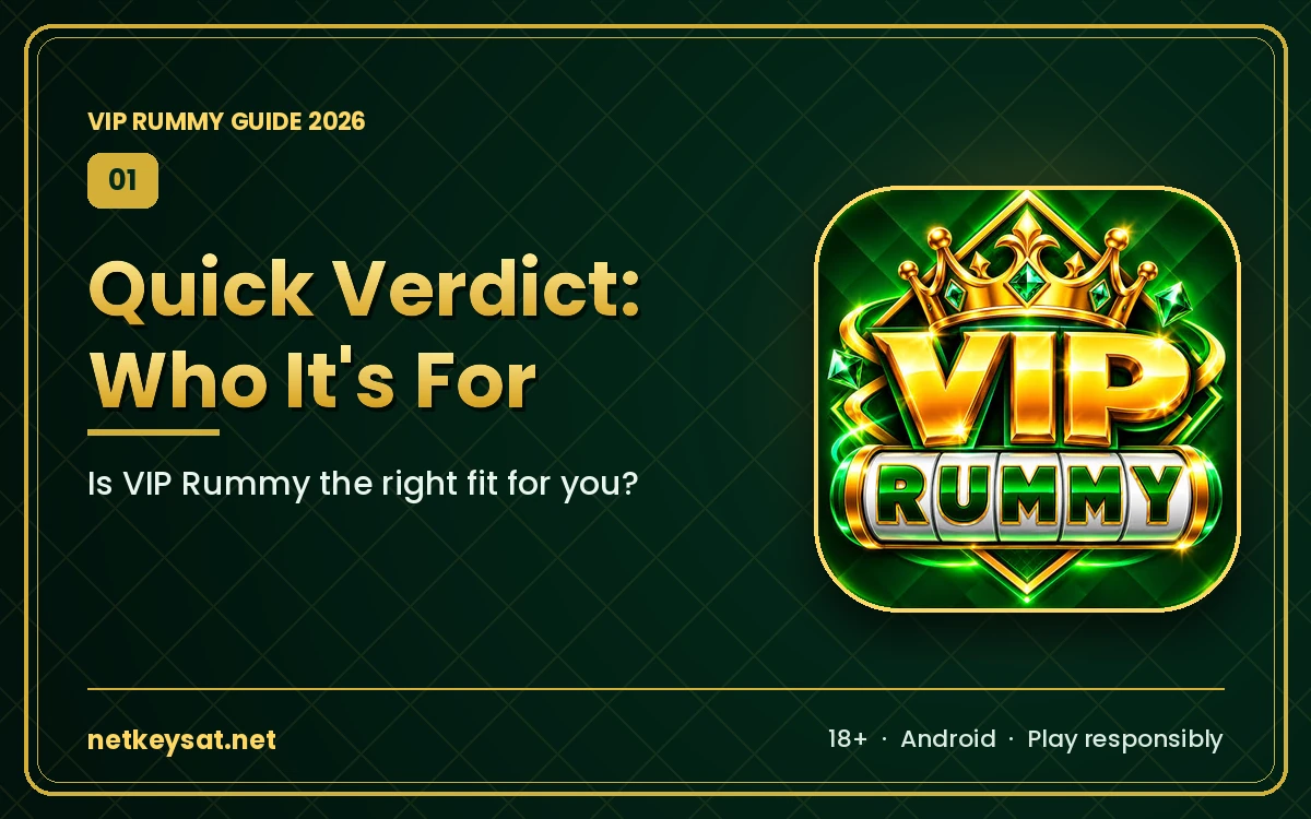 VIP Rummy APK home screen with rummy tables and wallet